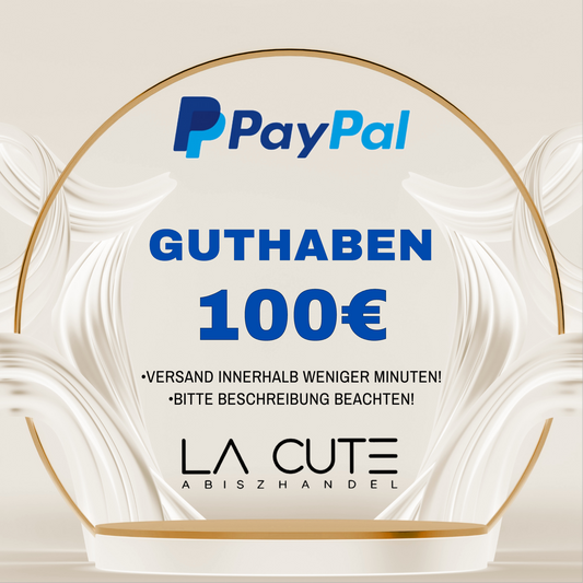 100€ Paypal Guthaben zzgl. Servicepauschale 39,90€