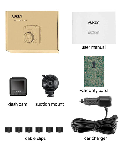 Mini Auto Dashcam mit Display und 170° Winkel