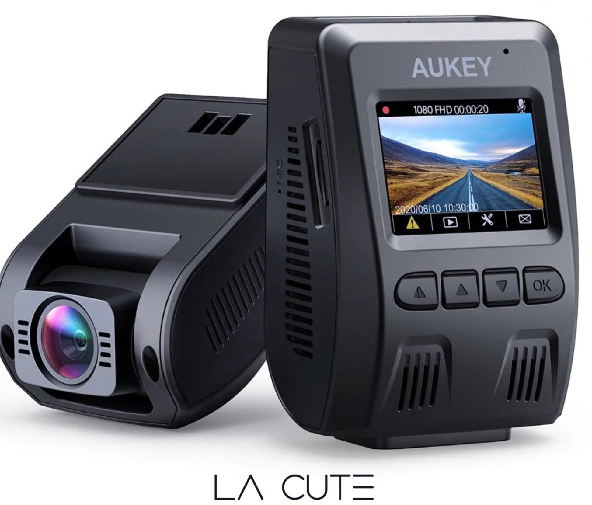 Luckxing Autokameras Dashcam 1080P Autokamera Video Recorder 170  Weitwinkelobjektiv WDR, WiFi Auto Dash Kamera Mit Nachtsicht,  Loop-Aufnahme