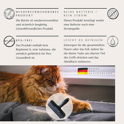 Fusselbürste Weiß Fusselrolle Tierhaarentferner Tierhaar Roller für Pet Haustierhaar - AbisZHandel